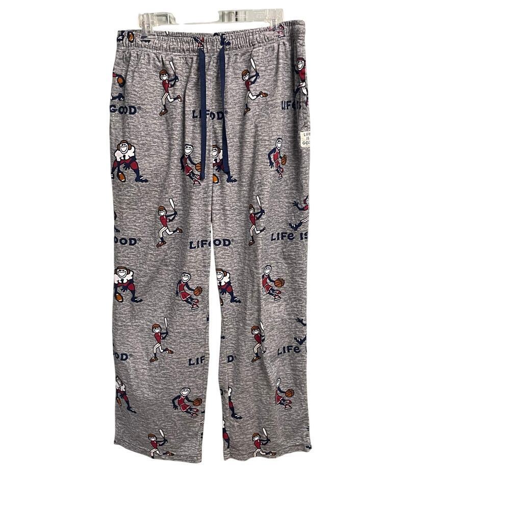 Life is Good Sleepwear Mens Pajama Pants Sports Comfort Lounge Sz Large Soft